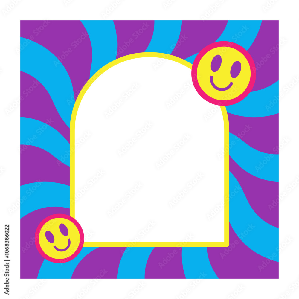 Obraz premium Pop Retro Square Frame