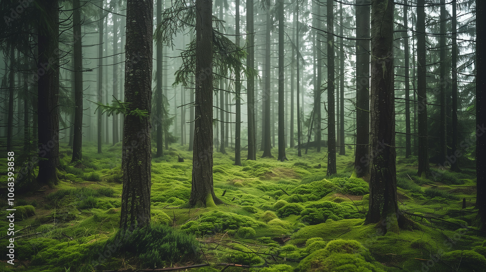 Obraz premium beautiful green landscape wallpaper