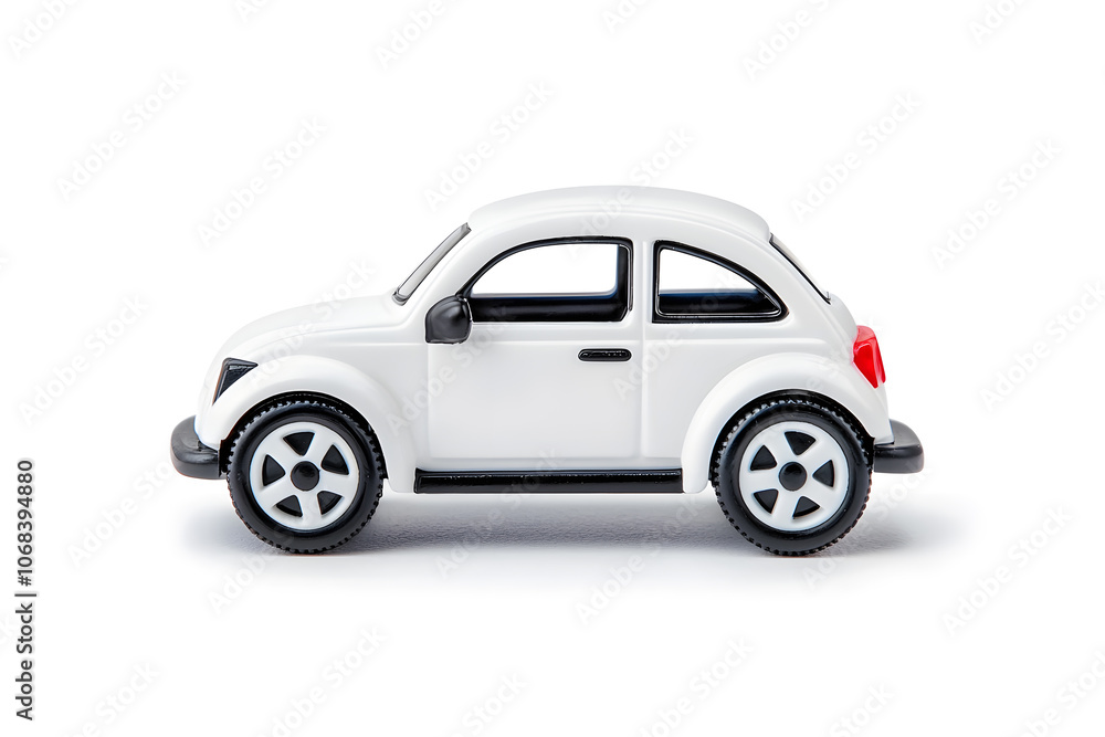Fototapeta premium Vintage Tin Toy Car, Isolated without Background