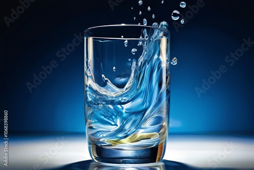 currents in a glass the illustration depicts the currents flowin photo