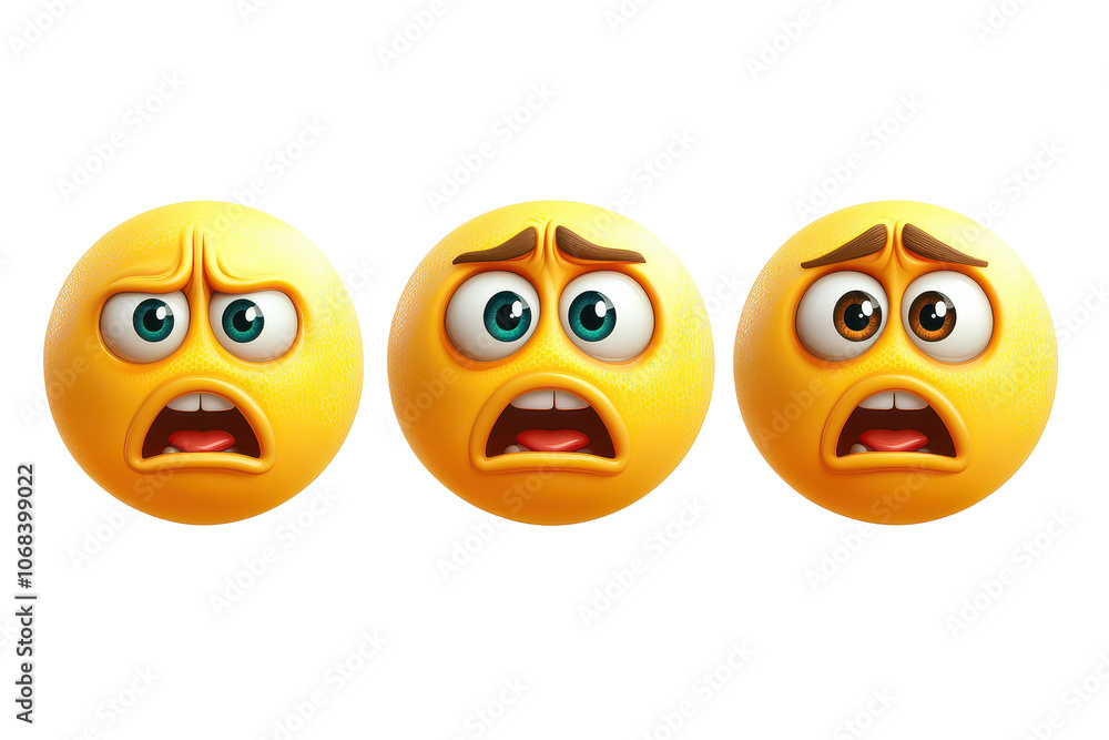 A worried fae emoji in a whimsical, confusing digital landscape A worried fae emoji in a whimsical, confusing digital landscape