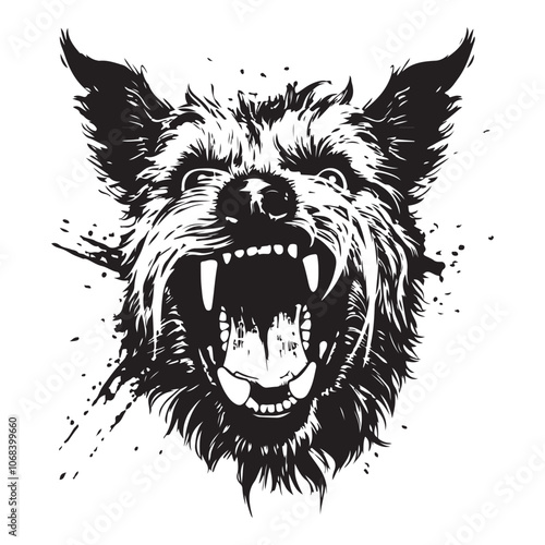 The Fierce Defender Australian Jungle Terrier Unleashing Its Anger