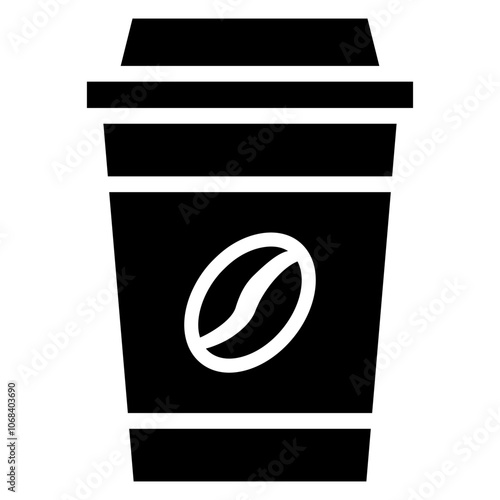 Coffee to go icon vector. Coffee illustration sign. Cappuccino symbol. Latte logo.