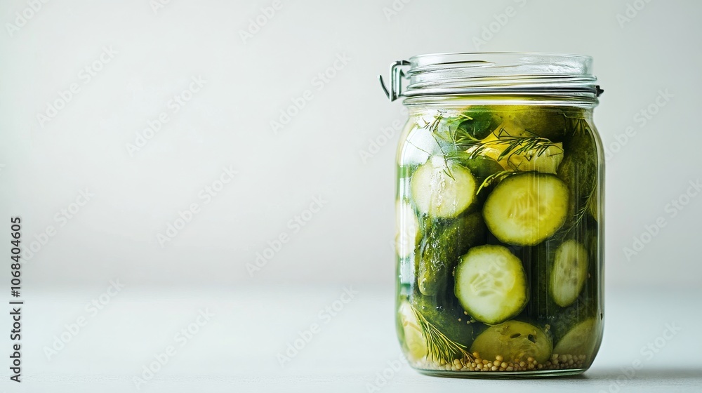 Jar of Dill Pickles. Jar of Dill Pickles.