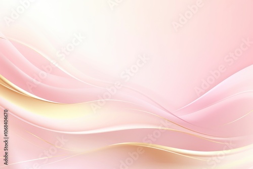 Abstract gold and light pink wave background