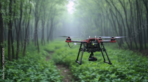 Autonomous drones fly through dense forest, scanning trees