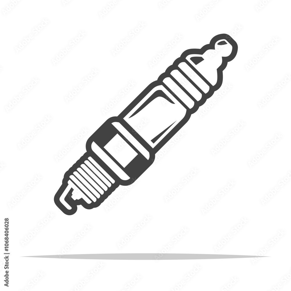 Spark plug outline icon transparent vector isolated Spark plug outline icon transparent vector isolated