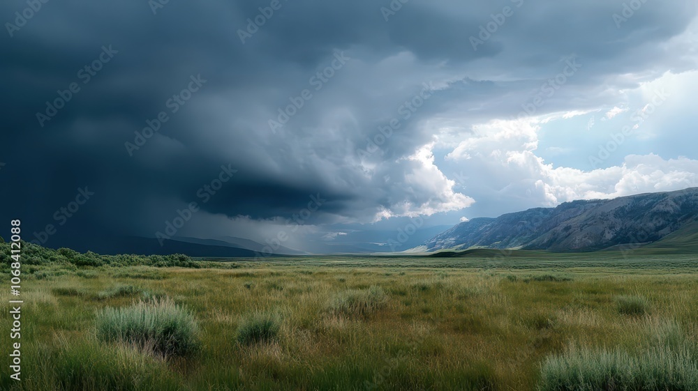 Season Transition: Rain Clouds Rolling In as Nature Shifts to Embrace Change and Renewal. Season Transition: Rain Clouds Rolling In as Nature Shifts to Embrace Change and Renewal.
