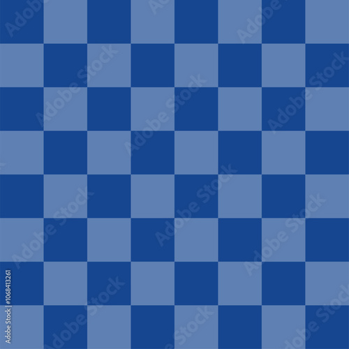Two tone blue Checkerboard repeat pattern, replete image, design for fabric design printing
