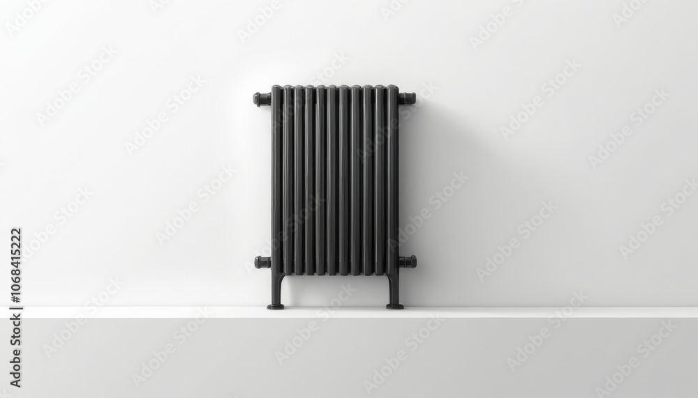 Home heater radiator icon in a modern style for interior design and heating applications Home heater radiator icon in a modern style for interior design and heating applications