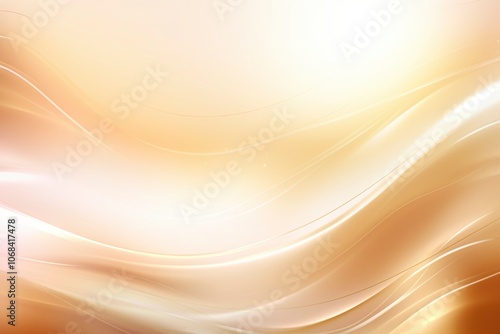 Futuristic gold flowing wave background wallpaper