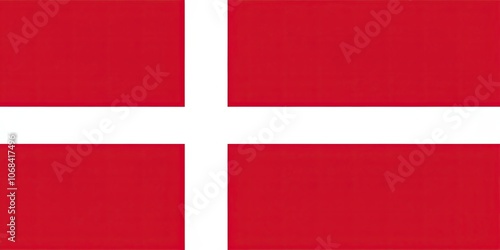 Simple and elegant flag of Denmark , Denmark, Danish flag, red and white, Scandinavian, Nordic, Europe, national symbol, waving photo