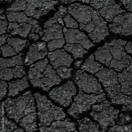 Cracked Asphalt Road Texture: Perfect for Design Projects, Web Backgrounds, and Artwork