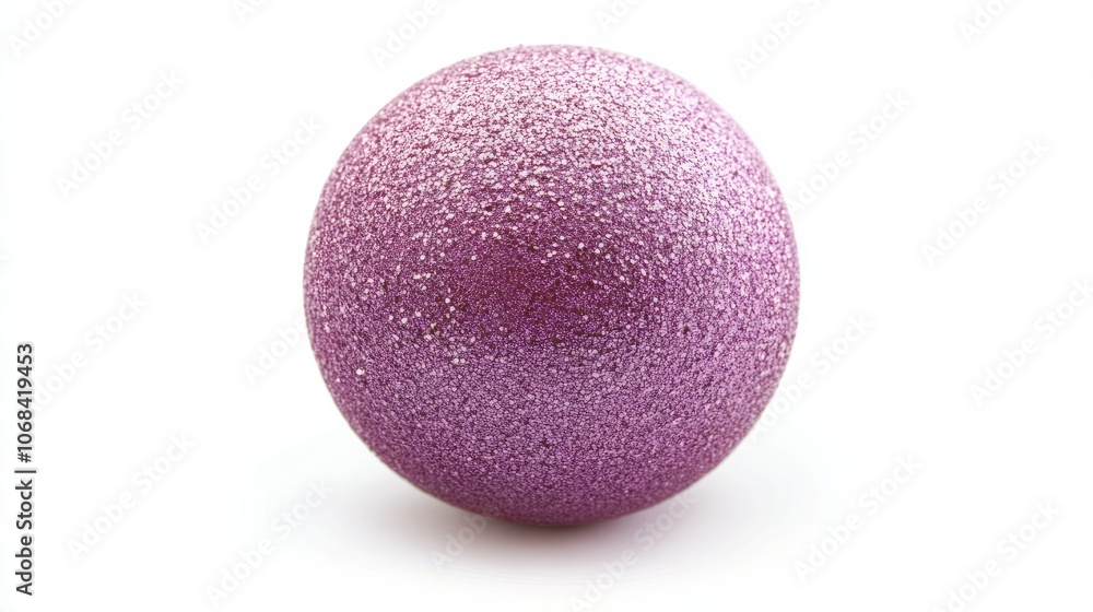 vibrant pink christmas tree ball isolated on white vibrant pink christmas tree ball isolated on white