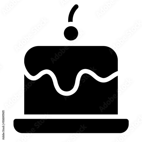 Caramel pudding Solid Icon