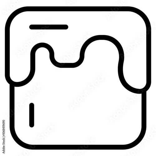 Caramel Line Icon