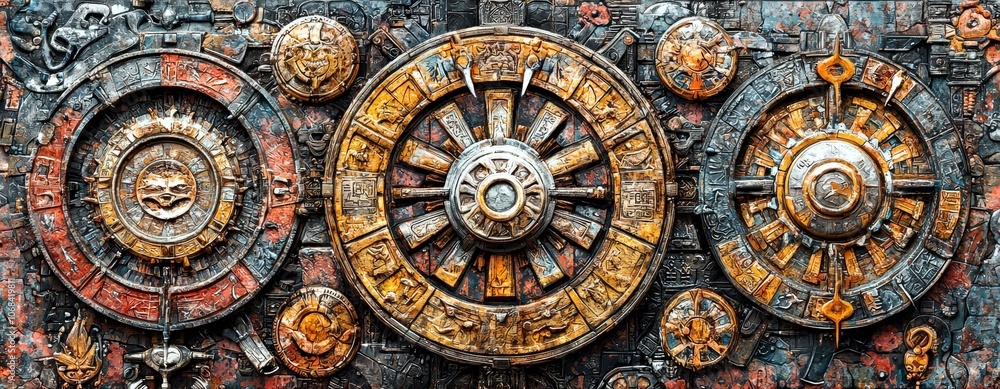 Mysterious Digital Painting of Ancient Vault Mechanisms Mysterious Digital Painting of Ancient Vault Mechanisms