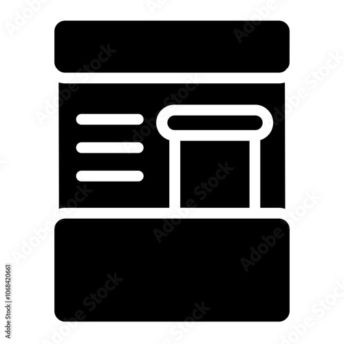 Drive thru place Solid Icon