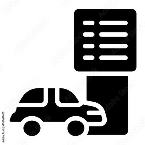Menu board Solid Icon