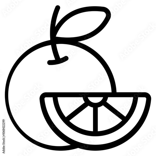 Oranges fruit Solid Icon