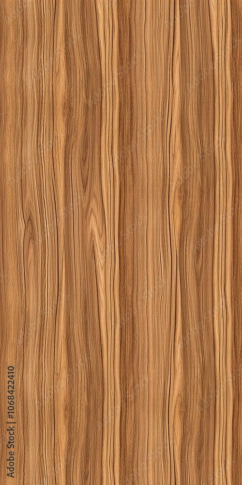 Naklejka premium Seamless wood grain texture design with realistic brown tones, seamless