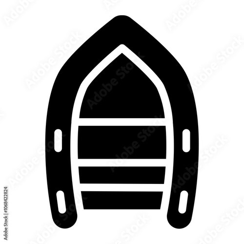 Rubber boat Solid Icon