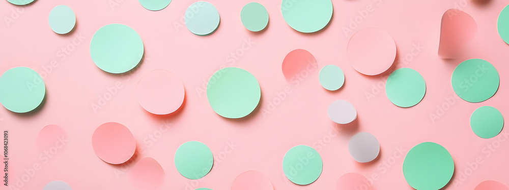 Event invitation background featuring playful polka dots in pastel pink and mint green, perfect for children’s parties or casual gatherings Event invitation background featuring playful polka dots in pastel pink and mint green, perfect for children’s parties or casual gatherings