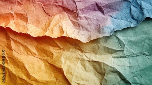 Wallpaper Mural Multicolored paper texture background exhibiting an old grunge appearance, perfect for design projects, with ample copy space available for creative use. Torontodigital.ca