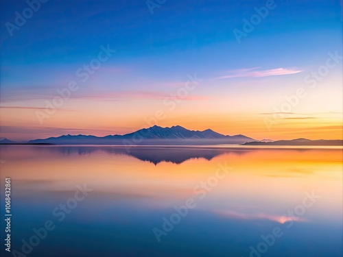 Wallpaper Mural A tranquil minimalist landscape captures natureâ€™s serenity, evoking calmness and peace through soft colors and gentle forms, inviting viewers to embrace quiet moments. Torontodigital.ca