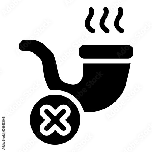 Smoking pipe Solid Icon