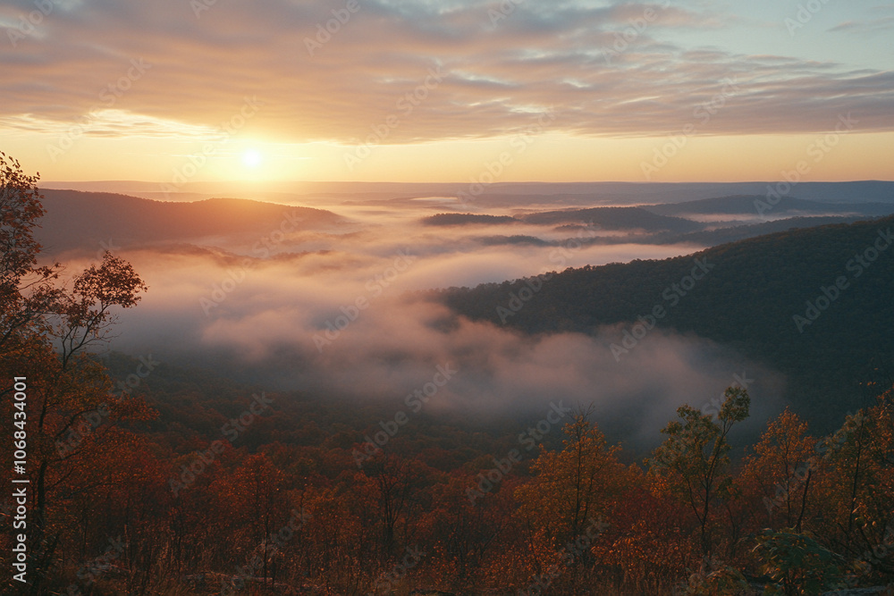 Obraz premium sunrise in the mountains