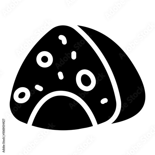 Onigiri salmon Solid Icon