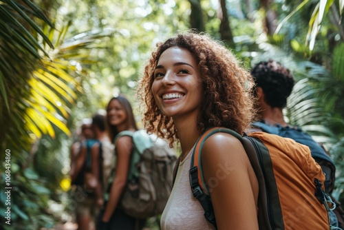 Exploring Nature's Beauty: A Joyful Journey Through Lush Trails with Friends in Vibrant Tropical Wilderness