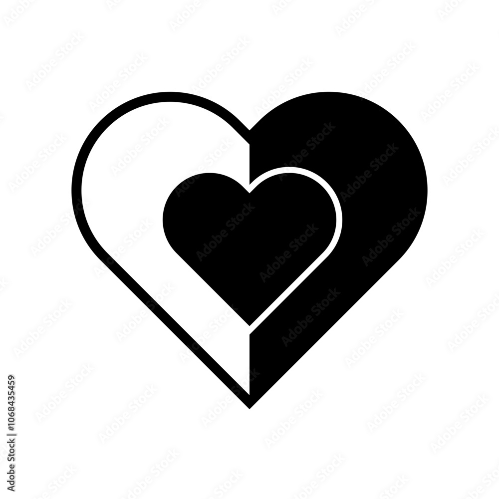 Heart Icon Vector Design, best used for presentation, application, web and banner Heart Icon Vector Design, best used for presentation, application, web and banner