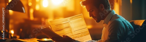 Businessperson Analyzing Re...