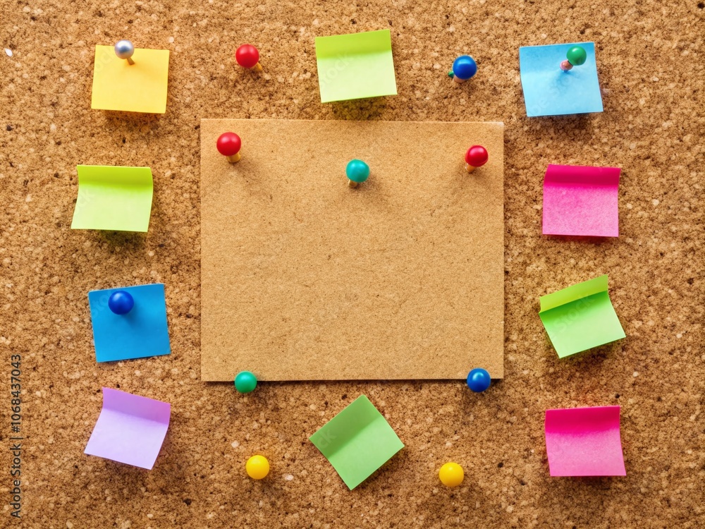 Cork Board Background with Copy Space for Notes and Reminders, Ideal for Office or Home Decor, Bulletin Board for Personalization and Organization, Perfect for Creative Projects Cork Board Background with Copy Space for Notes and Reminders, Ideal for Office or Home Decor, Bulletin Board for Personalization and Organization, Perfect for Creative Projects