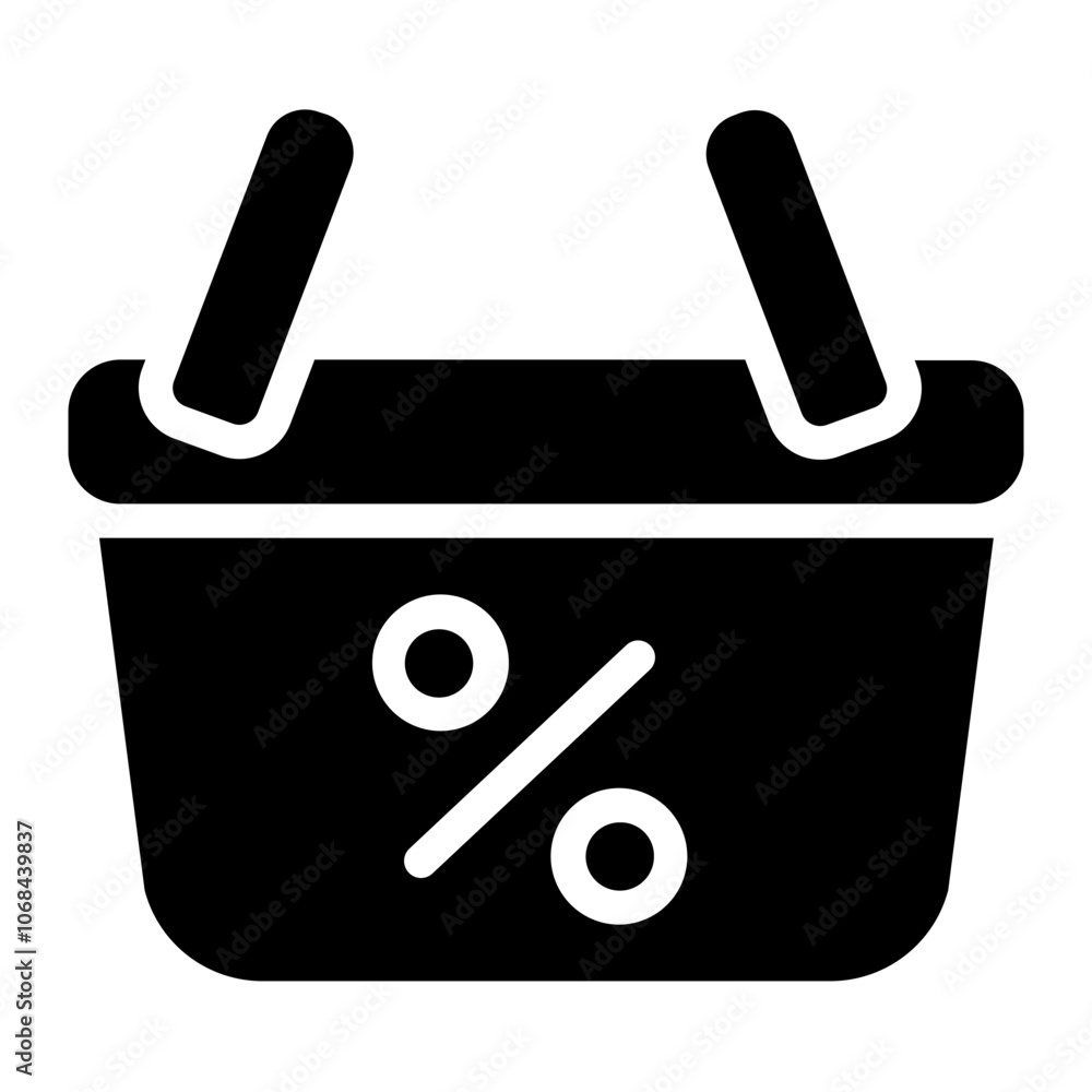 Basket shop Solid Icon Basket shop Solid Icon