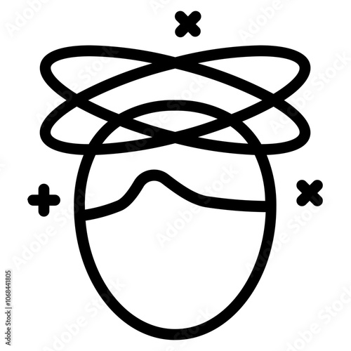 Dizzy Line Icon