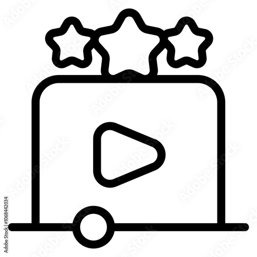 Favorite content Line Icon