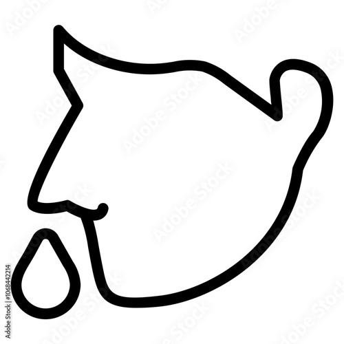 Flu Line Icon