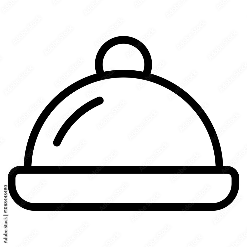 Lunch tray Line Icon