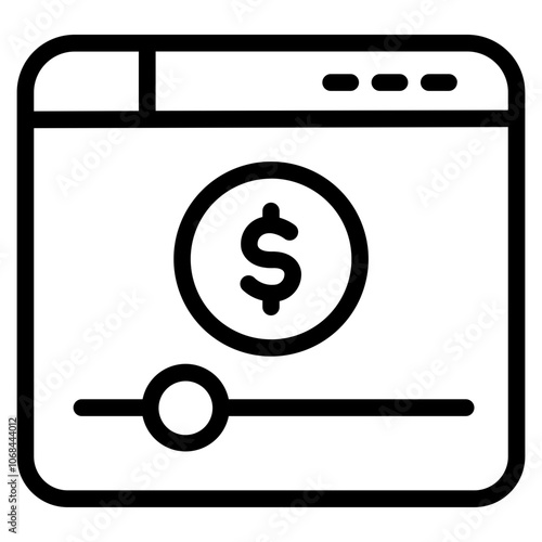 Monetization Line Icon