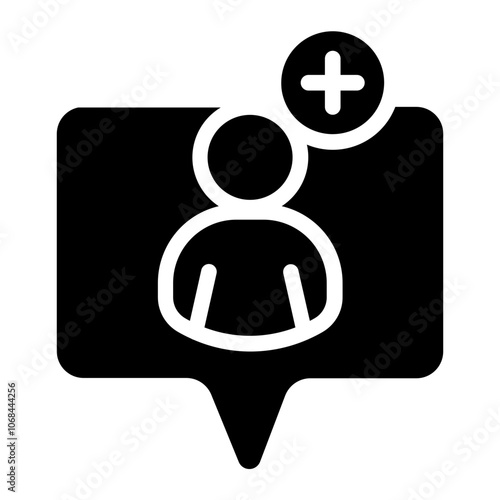 Notification follower Solid Icon