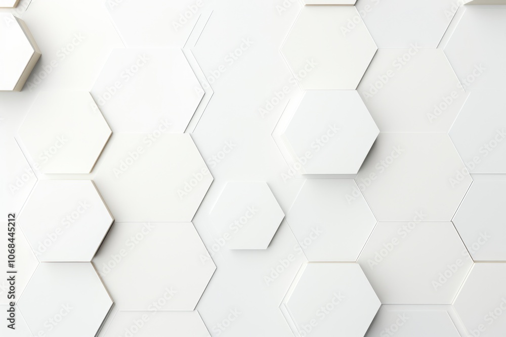 Naklejka premium Futuristic geometric organic pattern background wallpaper with copy space