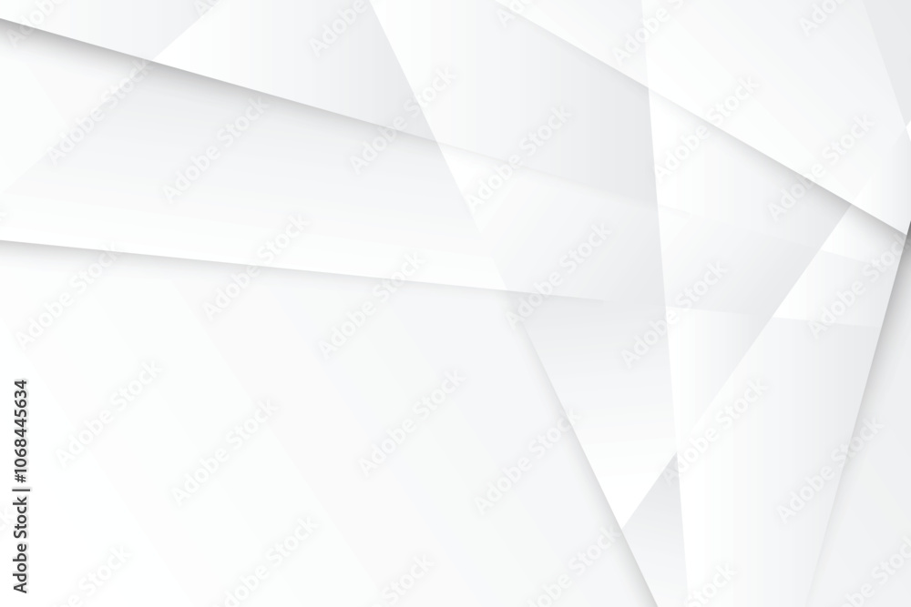 Elegant overlapping white geometric background design Elegant overlapping white geometric background design