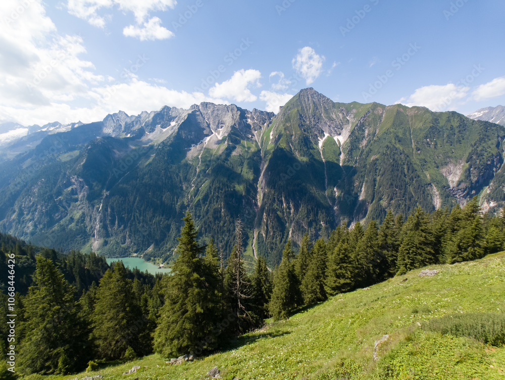 View from the Filzenkogel to the Ahornspitze in the background View from the Filzenkogel to the Ahornspitze in the background