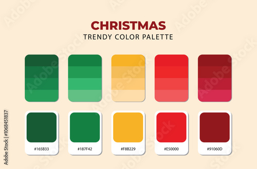 Christmas color palette 
