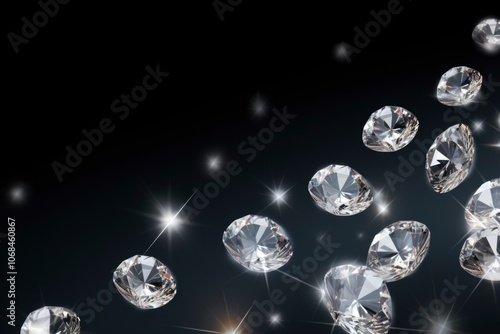 Abstract diamond jewellery background