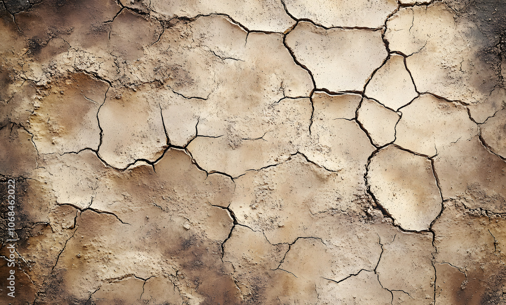Texture of the dried earth with clay and sand, close-up or Brown dry soil or cracked ground texture background. Texture of the dried earth with clay and sand, close-up or Brown dry soil or cracked ground texture background.