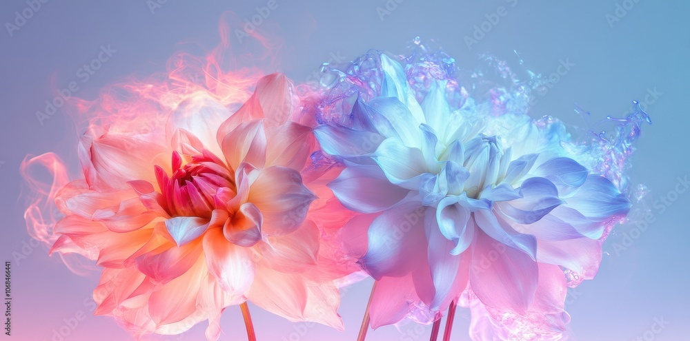 Vibrant garden of dahlias showcasing a stunning array of colors in full bloom. Vibrant garden of dahlias showcasing a stunning array of colors in full bloom.